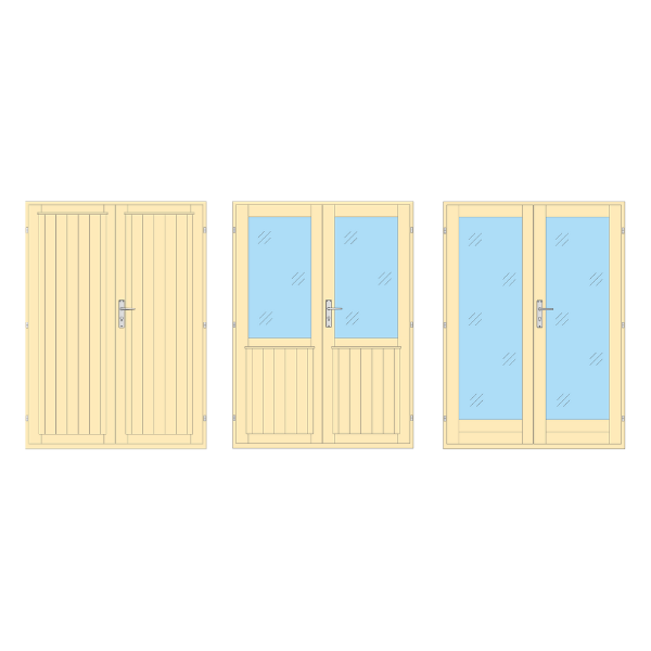 Aiamaja kahepoolne puidust välisuks 1425×1945 mm Q3 Sandla Puit Aiamaja kahepoolne puidust välisuks 1425×1945 mm Q3 Sandla Puit - Javicar