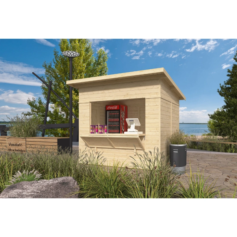 Puidust kiosk Margarita 5.48 m² 222x226 cm 16 mm naturaalne Insel Woodhouse - Javicar Puidust kiosk Margarita 5.48 m² 222x226 cm 16 mm naturaalne Insel Woodhouse - Javicar